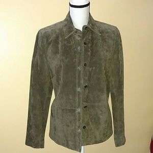 Suede leather jacket size medium